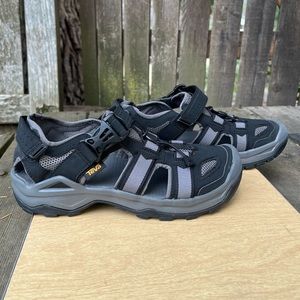 Teva Men’s Omnium 2 Hybrid Hiking Water Shoes in Black & Gray Sz 8